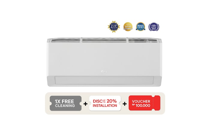 Front view of LG TURBOCOOL Standard Air Conditioner  {K05NSA}